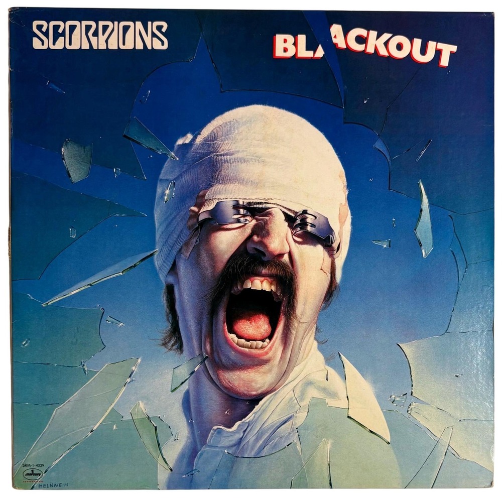 Scorpions Blackout Vinyl LP 1982 Mercury SRM-1-4039 Heavy Metal Rock Record